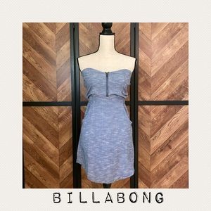 BILLABONG - Strapless Heather Blue Dress - SZ: Sm
